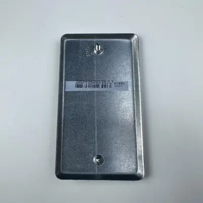 STEEL CITY 1-GANG HANDY BOX COVER 58C1-25R FLAT 1/4" RAISED - Thumbnail 5