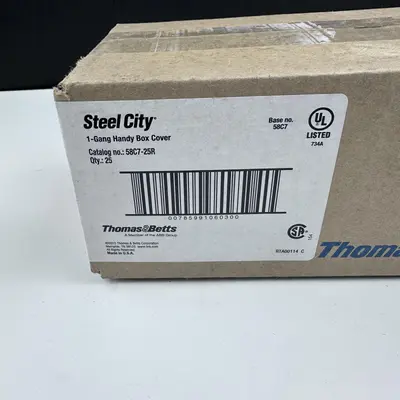 Steel City 1-Gang Handy Box Cover Duplex Receptacle 1/4" Raised - Thumbnail 5