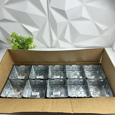 Steel City 4"x4" Switch Box, Case of 10, UL Listed - Thumbnail 4