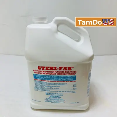 Lot of 6 Steri-Fab Professional Disinfectant & Insecticide 1 Gallon - Thumbnail 1