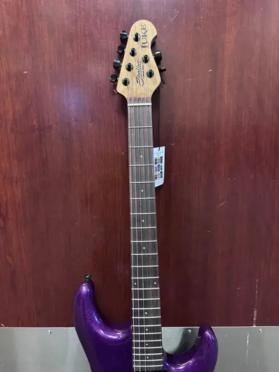 Sterling LK100 Luke Electric Guitar, Rosewood Fingerboard, Purple Sparkle - Thumbnail 7