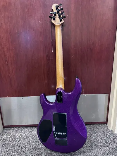Sterling LK100 Luke Electric Guitar, Rosewood Fingerboard, Purple Sparkle - Thumbnail 2
