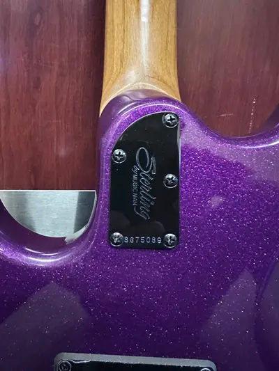 Sterling LK100 Luke Electric Guitar, Rosewood Fingerboard, Purple Sparkle - Thumbnail 4