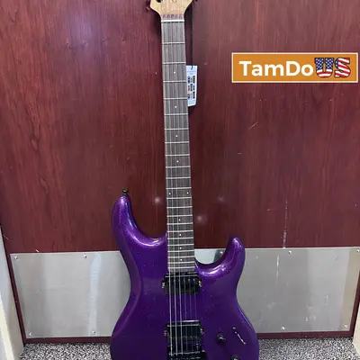 Sterling LK100 Luke Electric Guitar, Rosewood Fingerboard, Purple Sparkle - Excellent - Real photo at TamDo.us