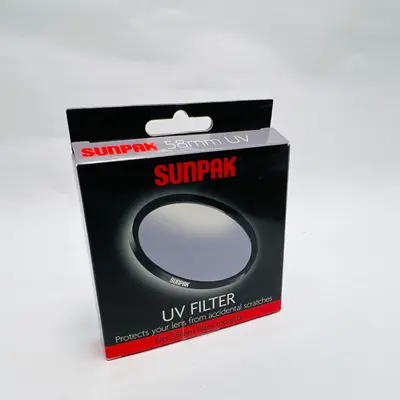 Sunpak 58mm UV Filter Multicoated for Canon Nikon Sony Fujifilm Lens (DF-58MM-UV) - Thumbnail 5