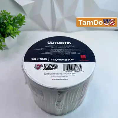 Surface Shields ULTRASTIK Double-Sided Tape 6in x 164ft for Carpet Trim Molding - New - Real photo at TamDo.us
