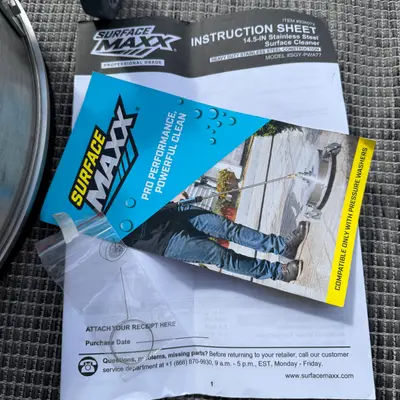 SurfaceMaxx Pro 14.5" Stainless Steel Surface Cleaner Pressure Washer 936072 - Thumbnail 5