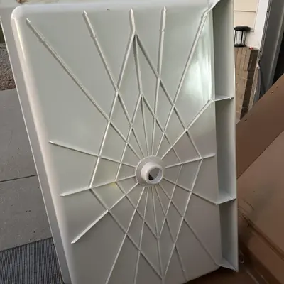 Swan FF034 Shower Base Pan 34x48 in Center Drain Solid Surface White - Thumbnail 7