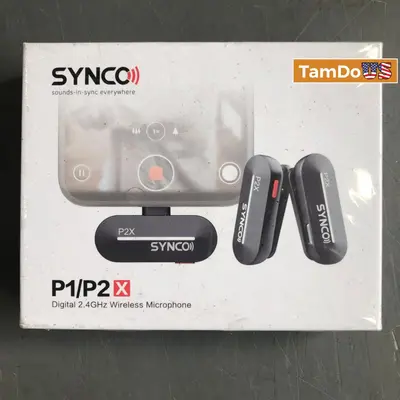 SYNCO P2XL P1/P2X Digital 2.4GHz Wireless Lavalier Microphone For iPhone - New - Real photo at TamDo.us