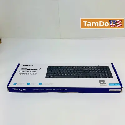Targus Wired USB Keyboard Full-Size Plug and Play Windows Mac (AKB600 AKB30US) - New - Real photo at TamDo.us