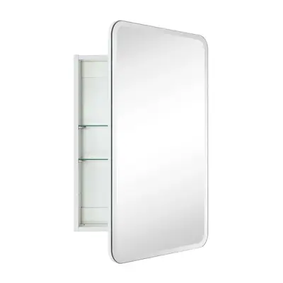 TEHOME Claytin 20x30 White Mirrored Medicine Cabinet - Thumbnail 6