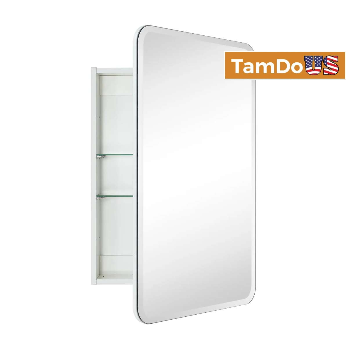 TEHOME Claytin 20x30 White Mirrored Medicine Cabinet - Photo 1 - Real photo at TamDo.us