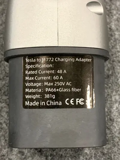 Tesla to J1772 EV Charging Adapter 48A 250V Max 60A - Thumbnail 3