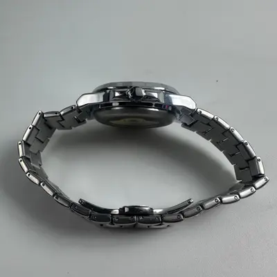 Tevise Mens Automatic Mechanical Watch Silver Skeleton Blue Roman Numerals Steel - Thumbnail 4