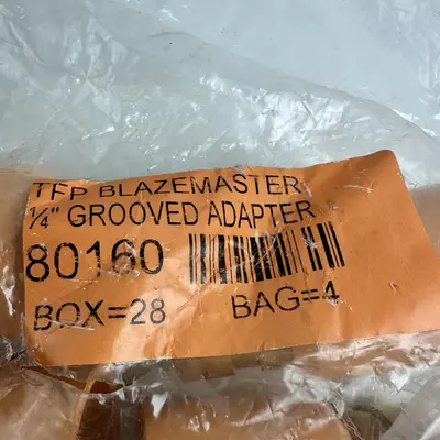 TFP Blazemaster 80160 1/4" Grooved Adapter, Bag of 4 - Thumbnail 3