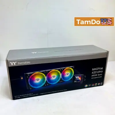 Thermaltake MAGFloe 420 Ultra ARGB Sync 420mm AIO Liquid CPU Cooler - Excellent - Real photo at TamDo.us