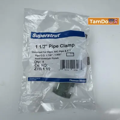 Thomas & Betts Z703 1-1/2" Superstrut Pipe Clamp Lot of 5 - Thumbnail 3