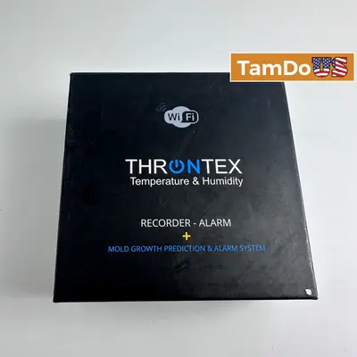 Throntex WiFi Temperature Humidity Recorder Alarm Mold Growth Prediction System - Good - Real photo at TamDo.us