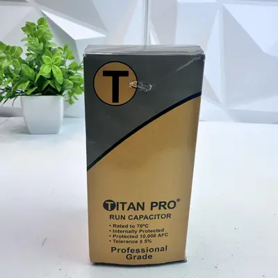 Titan Pro TRCFD705 Capacitor 70/5 µF ±5%, 440/370V AC Round Motor Run HVAC - Thumbnail 2