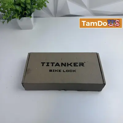 Titanker Bike Chain Lock 6mm Black - Heavy Duty Bicycle Security Lock - New - Real photo at TamDo.us