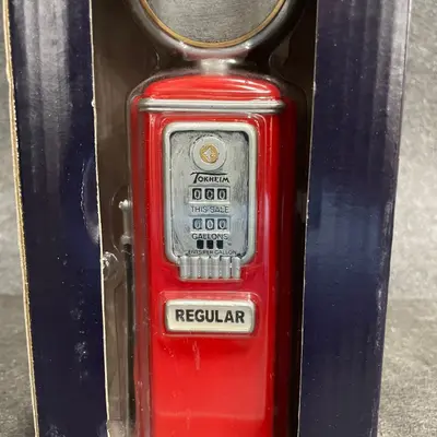 Tokheim 9" Gas Pump Coin Bank Resin – Vintage Style Collectible RFC-1087 - Thumbnail 4