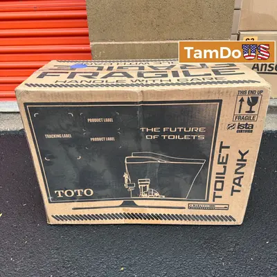 TOTO ST776SA#01 Drake Toilet Tank 1.6 GPF Cotton White Ceramic Tank Replacement - Thumbnail 1