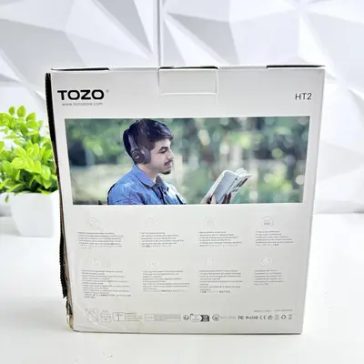TOZO HT2 Adaptive Hybrid ANC Wireless Headphones, Hi-Res Audio, 60H Playtime - Thumbnail 4