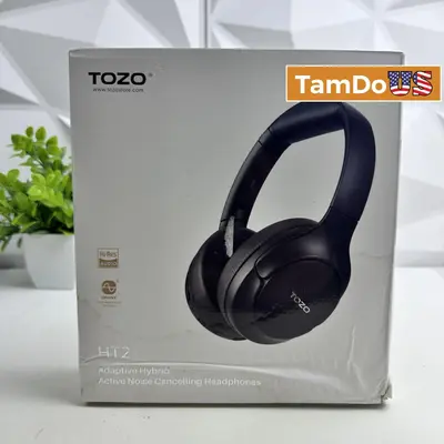 TOZO HT2 Adaptive Hybrid ANC Wireless Headphones, Hi-Res Audio, 60H Playtime - Thumbnail 1