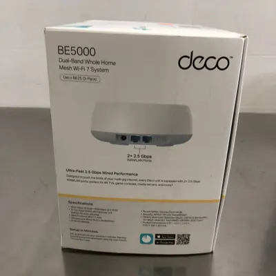 TP-Link Deco BE5000 Dual-Band Whole Home Mesh Wi-Fi 7 System, 3-Pack (Deco BE25) - Thumbnail 5