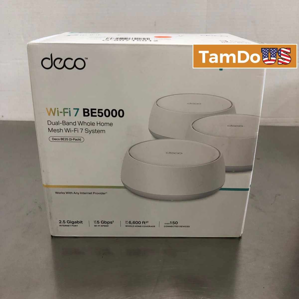 TP-Link Deco BE5000 Dual-Band Whole Home Mesh Wi-Fi 7 System, 3-Pack (Deco BE25) - Photo 1 - Real photo at TamDo.us