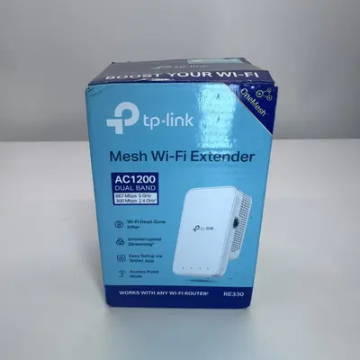 TP-Link Mesh Wifi Extender AC1200 Dual Band RE330 OneMesh - Thumbnail 1