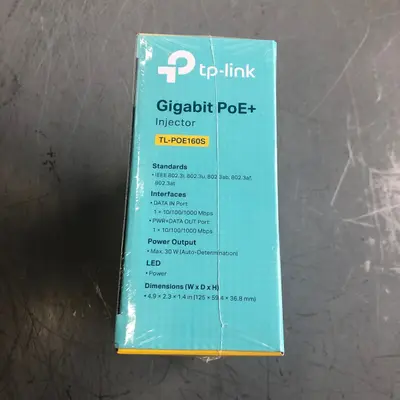 TP-Link TL-POE160S Gigabit PoE+ Injector 802.3af/at Wall-Mount Adapter - Thumbnail 4