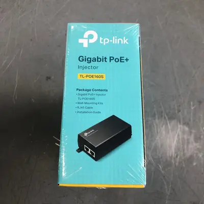 TP-Link TL-POE160S Gigabit PoE+ Injector 802.3af/at Wall-Mount Adapter - Thumbnail 3