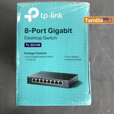 TP-Link TL-SG108 8-Port Gigabit Ethernet Switch - New - Real photo at TamDo.us