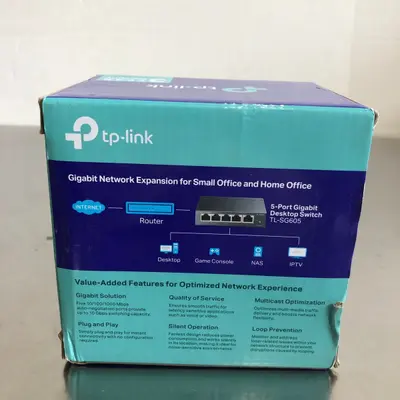 TP-Link TL-SG605 5-Port Gigabit Desktop Switch Unmanaged Steel Casing Network - Thumbnail 9