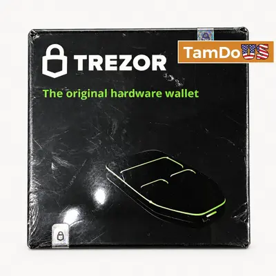 Trezor One Crypto Hardware Wallet White Sealed Bitcoin Ethereum Storage Box - New - Real photo at TamDo.us