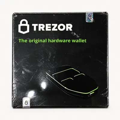 Trezor One Crypto Hardware Wallet White Sealed Bitcoin Ethereum Storage Box - Thumbnail 3