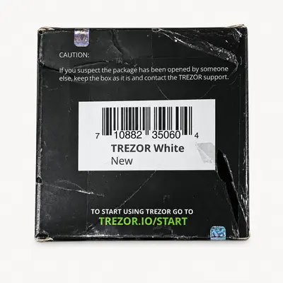 Trezor One Crypto Hardware Wallet White Sealed Bitcoin Ethereum Storage Box - Thumbnail 2