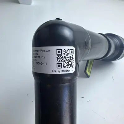 TRI0474F 1-1/4" IPS 90 Deg Electrofusion Elbow for PE Gas Pipe - Thumbnail 3