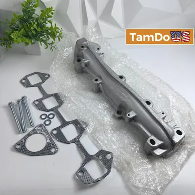 TRQ EXA51601 Driver Exhaust Manifold Gasket Kit FOR Chevy GMC 6.6L - Thumbnail 1