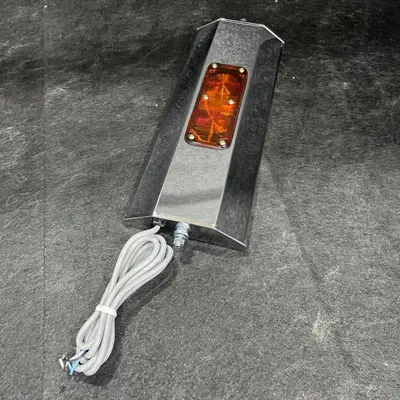 TRQ MRA07151 Chrome Light Bracket Amber Marker Turn Signal Light Assembly - Thumbnail 6