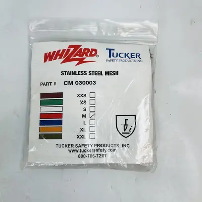 Tucker Whizard Stainless Steel Cut-Resistant Glove, Medium - Thumbnail 3