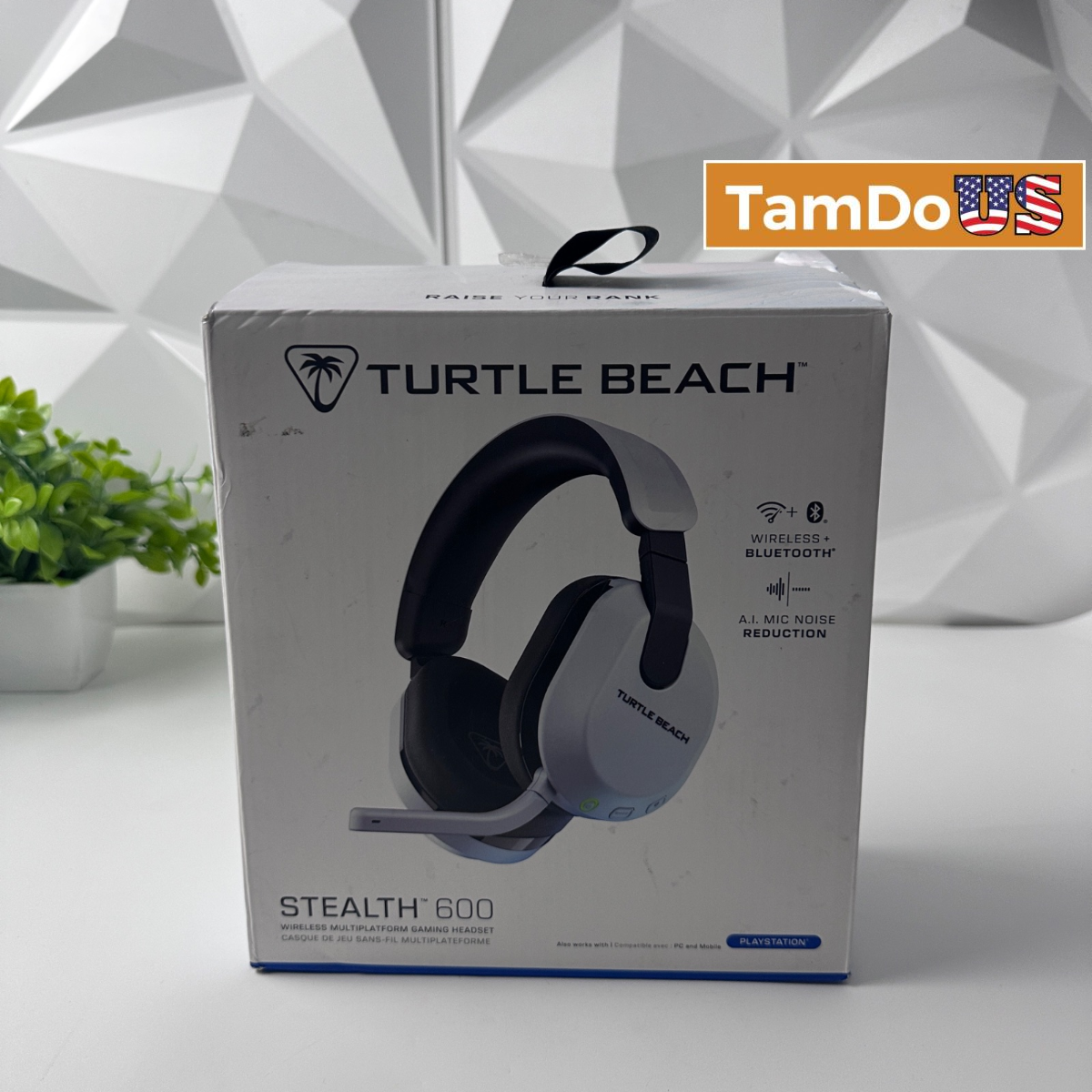 Turtle Beach Stealth 600 Gen 3 Wireless Headset White PlayStation PS5 PS4 PC 80H - Photo 1 - Real photo at TamDo.us