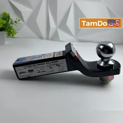 U-Haul PowerTow Trailer Hitch Ball Mount 2" Shank 2-1/4" Drop 2" Ball 7500 LB - Thumbnail 1