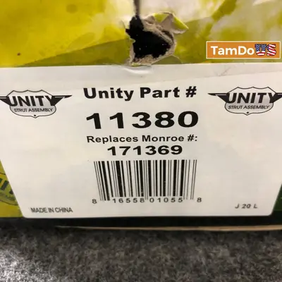 Unity 11380 Front Strut Assembly Replacement for Monroe 171369 - Thumbnail 4