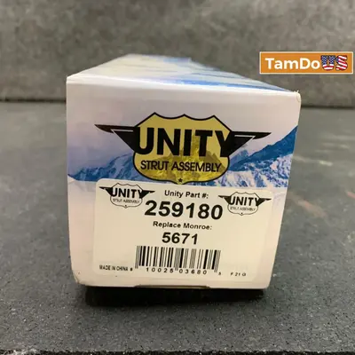 Unity 259180 Front Complete Strut Assembly Shock Absorber – Ready to Install - Thumbnail 1