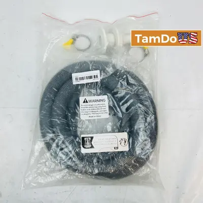 Universal Washing Machine Drain Hose Extension Kit, 2M with Clamps - Thumbnail 1