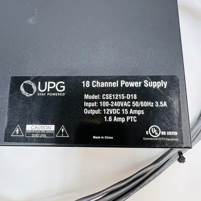 UPG CSE1215-D18 18 Channel 12V CCTV Power Supply Box 15A - Thumbnail 6