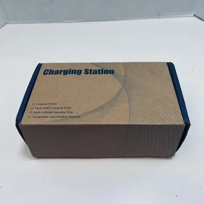 USB Charging Station, Fireproof Shell, Multi-Port, Smart Chip, Fast Charge - Thumbnail 2