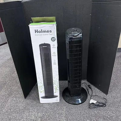 Utilitech 28-in Oscillating Tower Fan, 3-Speed Quiet Home Cooling - Thumbnail 6